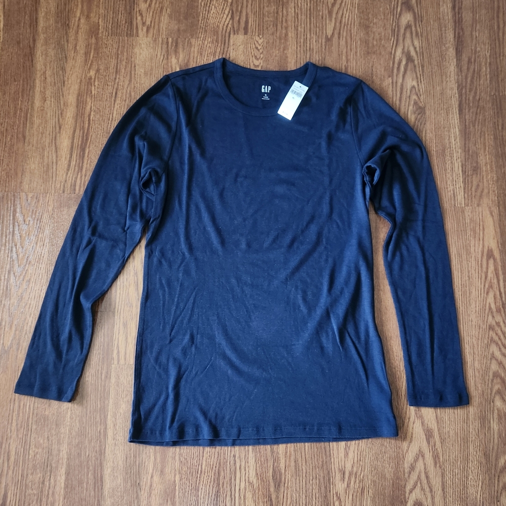 GAP Navy Blue Crew Neck Longsleeve Tee